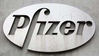 The Pfizer logo is displayed